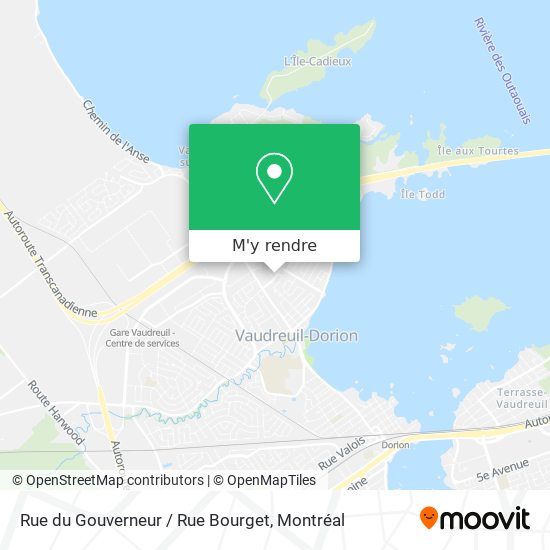 Rue du Gouverneur / Rue Bourget plan