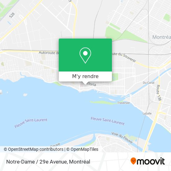 Notre-Dame / 29e Avenue plan