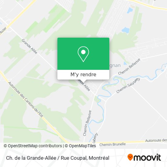 Ch. de la Grande-Allée / Rue Coupal plan