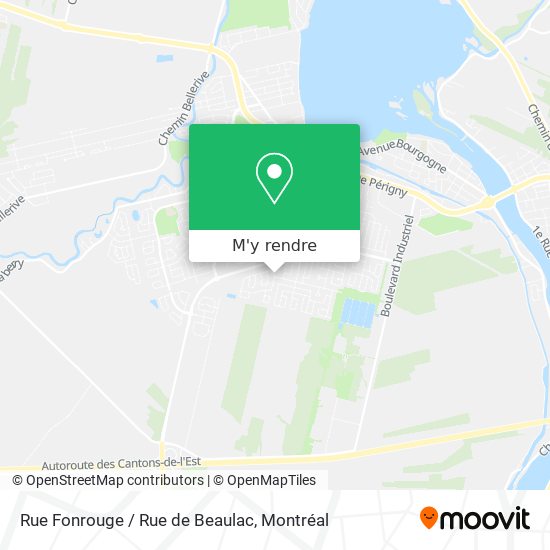 Rue Fonrouge / Rue de Beaulac plan