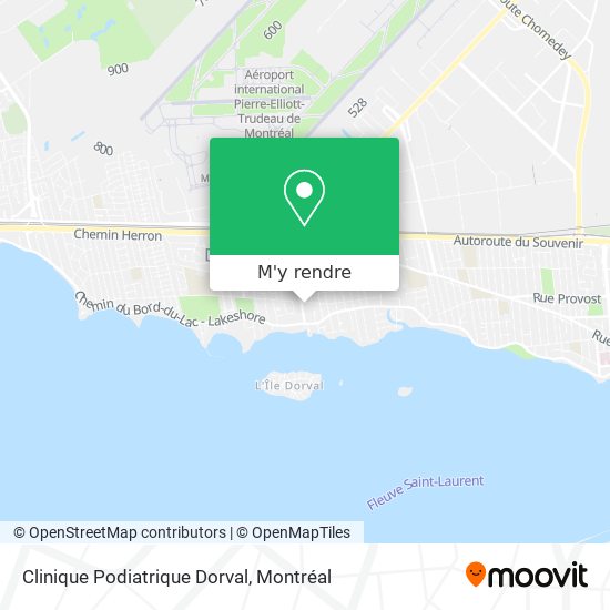 Clinique Podiatrique Dorval plan