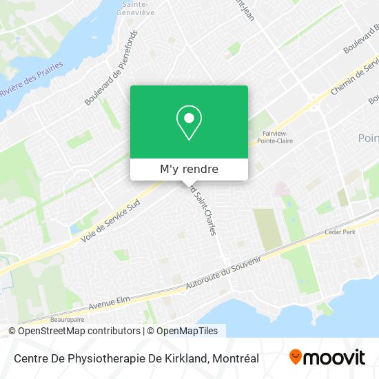 Centre De Physiotherapie De Kirkland plan