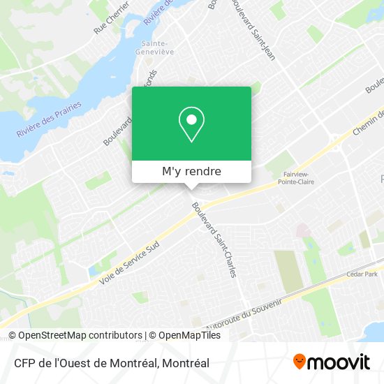 CFP de l'Ouest de Montréal plan