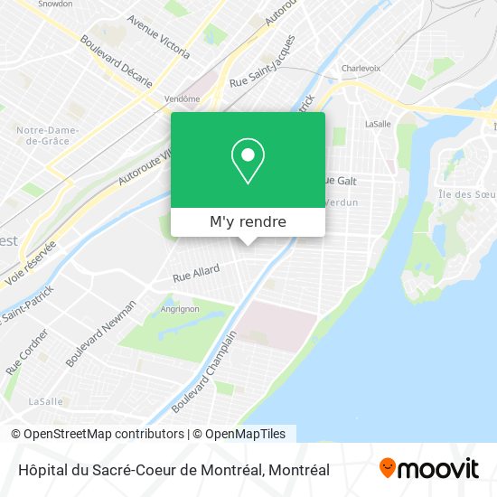 Hôpital du Sacré-Coeur de Montréal plan