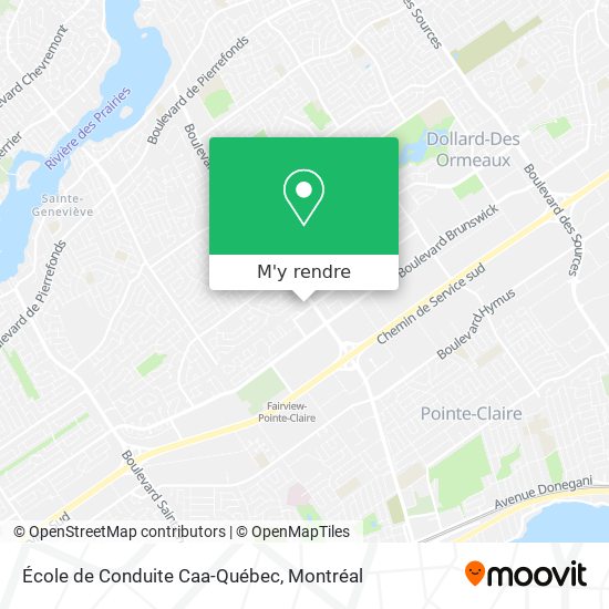 École de Conduite Caa-Québec plan