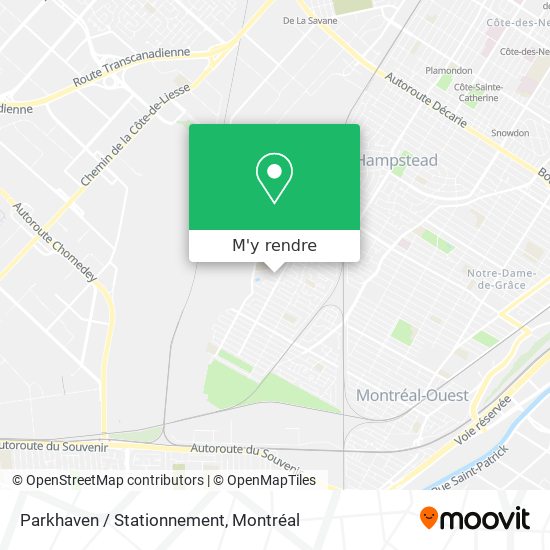 Parkhaven / Stationnement plan