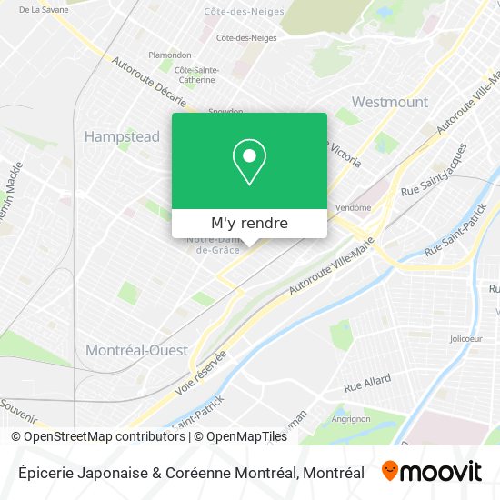 Épicerie Japonaise & Coréenne Montréal plan