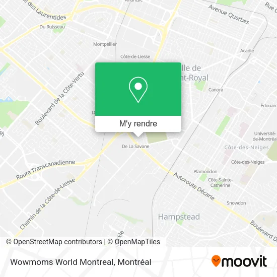 Wowmoms World Montreal plan