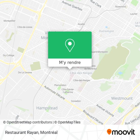 Restaurant Rayan plan