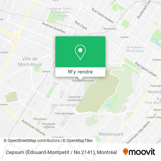 Cepsum (Édouard-Montpetit / No 2141) plan
