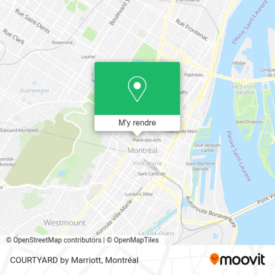 Comment aller à COURTYARD by Marriott à Montréal en bus, métro ou train
