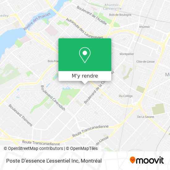 Poste D'essence L'essentiel Inc plan