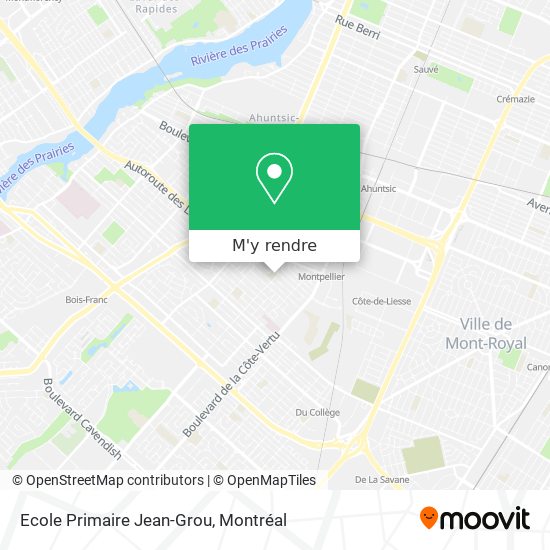 Ecole Primaire Jean-Grou plan