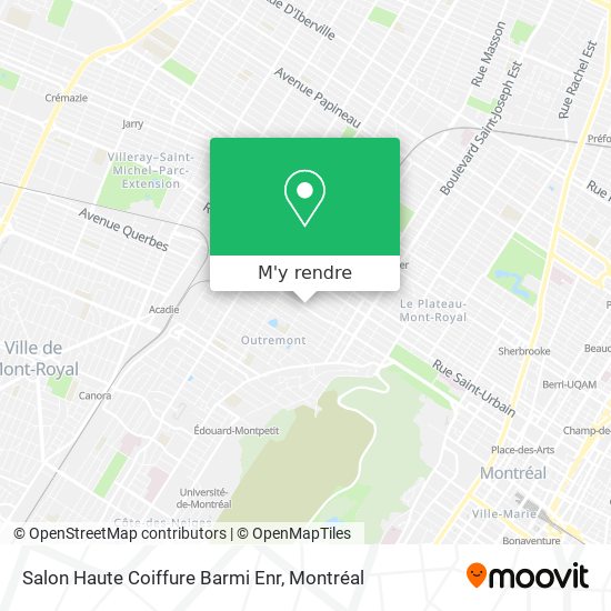 Salon Haute Coiffure Barmi Enr plan