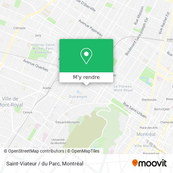 Saint-Viateur / du Parc plan