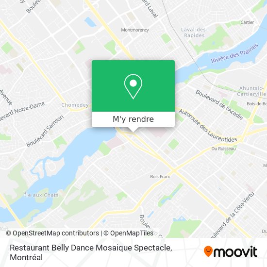 Restaurant Belly Dance Mosaique Spectacle plan