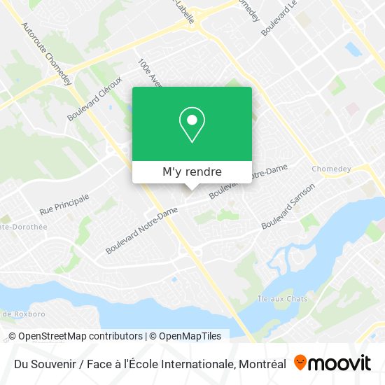 Du Souvenir / Face à l'École Internationale plan