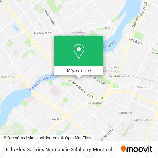 Fido - les Galeries Normandie Salaberry plan