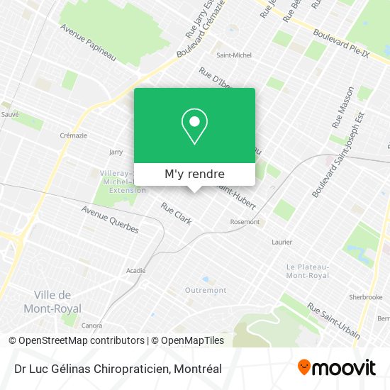 Dr Luc Gélinas Chiropraticien plan