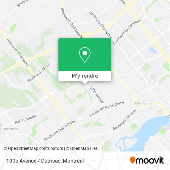100e Avenue / Dutrisac plan