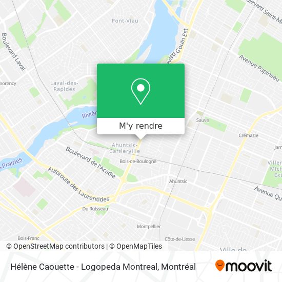 Hélène Caouette - Logopeda Montreal plan