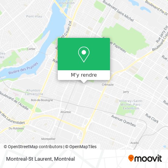Montreal-St Laurent plan