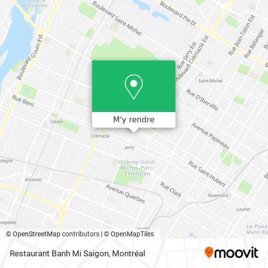 Restaurant Banh Mi Saigon plan
