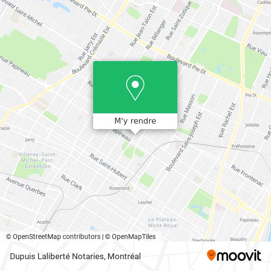 Dupuis Laliberté Notaries plan