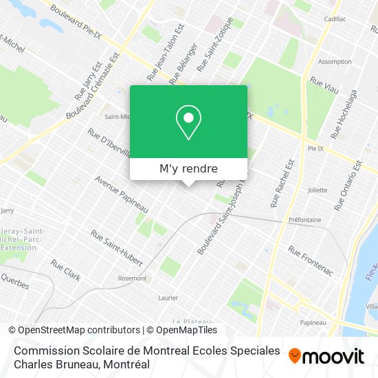 Commission Scolaire de Montreal Ecoles Speciales Charles Bruneau plan
