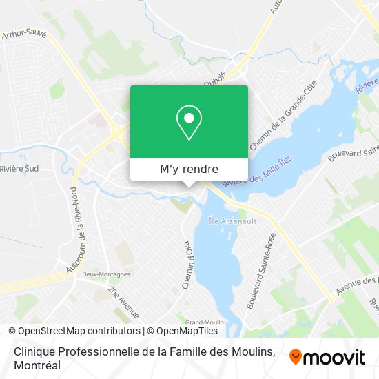 Clinique Professionnelle de la Famille des Moulins plan