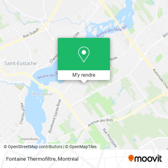 Fontaine Thermofiltre plan