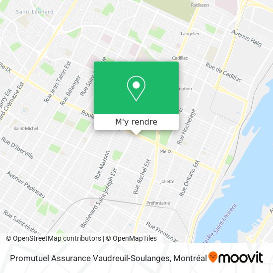 Promutuel Assurance Vaudreuil-Soulanges plan