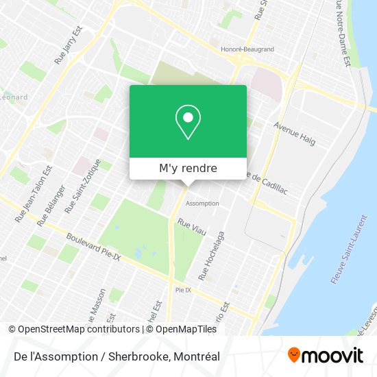 De l'Assomption / Sherbrooke plan