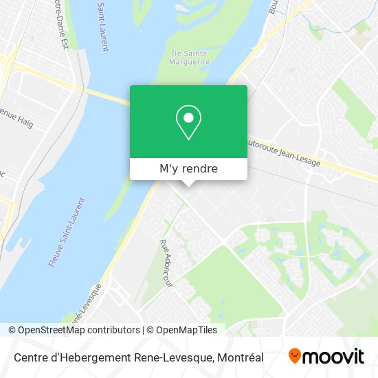 Centre d'Hebergement Rene-Levesque plan