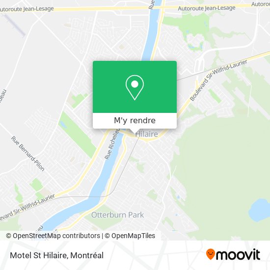 Motel St Hilaire plan