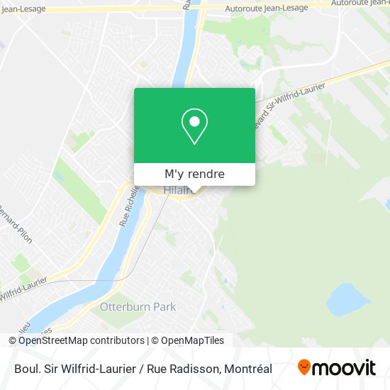 Boul. Sir Wilfrid-Laurier / Rue Radisson plan