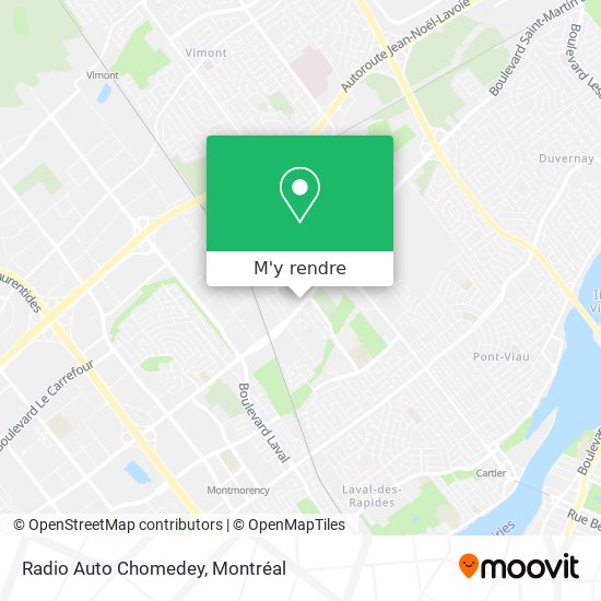 Radio Auto Chomedey plan