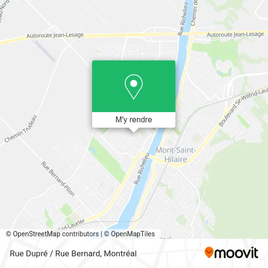 Rue Dupré / Rue Bernard plan