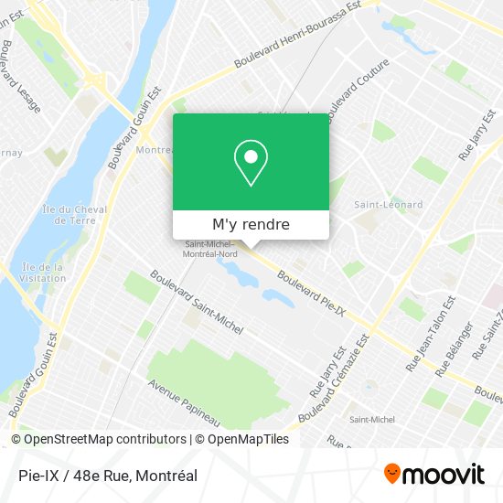 Pie-IX / 48e Rue plan