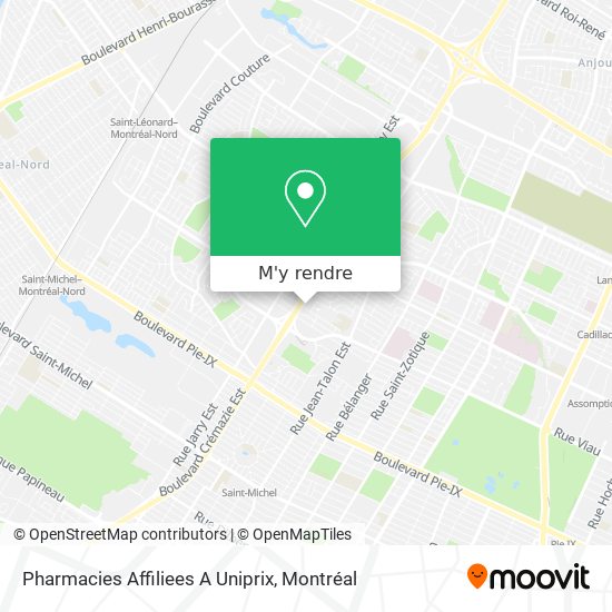 Pharmacies Affiliees A Uniprix plan