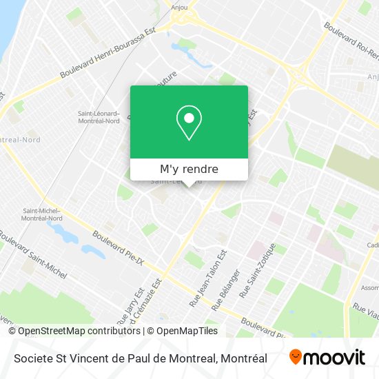 Societe St Vincent de Paul de Montreal plan