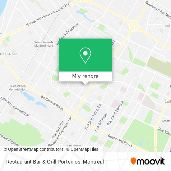 Restaurant Bar & Grill Portenios plan