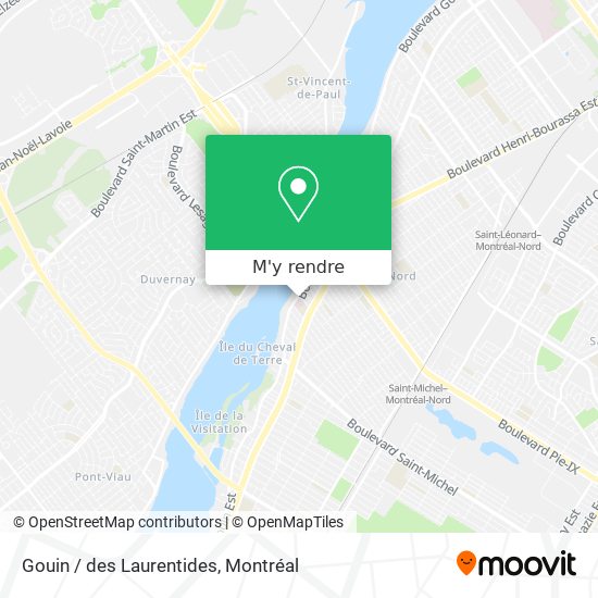 Gouin / des Laurentides plan