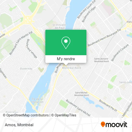 Comment aller à Amos à Montréal en bus ou métro
