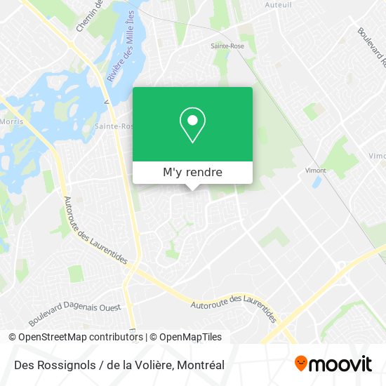Des Rossignols / de la Volière plan