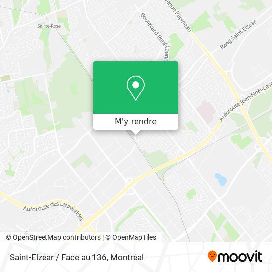 Saint-Elzéar / Face au 136 plan