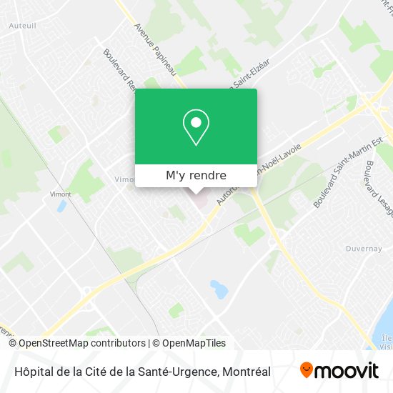 Hôpital de la Cité de la Santé-Urgence plan