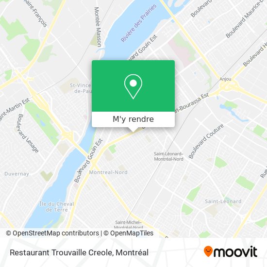 Restaurant Trouvaille Creole plan