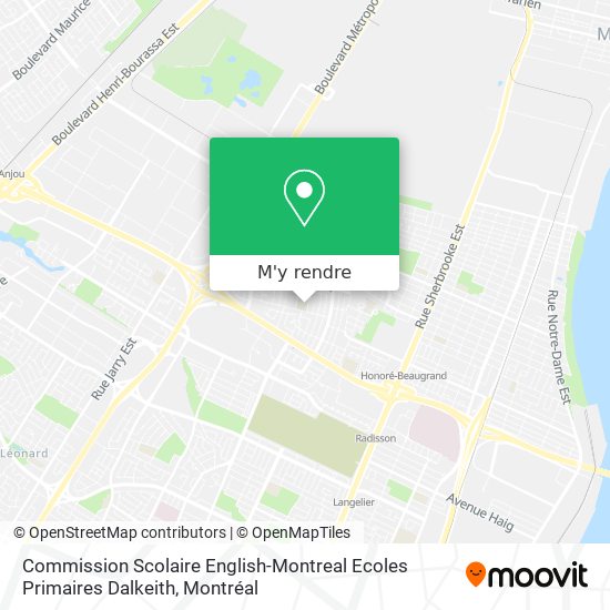 Commission Scolaire English-Montreal Ecoles Primaires Dalkeith plan