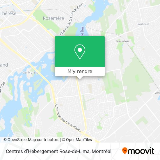 Centres d'Hebergement Rose-de-Lima plan
